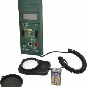 EXTECH 9 Volt Battery, 5,000 FC, LCD Display, Color Corrected Photodiode, Light Meter 401025