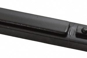TENSATOR Pedestrian Barrier Wall Receiver & Wall Receptacle: Steel, Black, Use with Tensabarrier 898METAL
