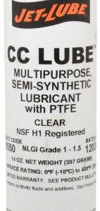 JET-LUBE General Purpose Grease: 14 oz Cartridge, Synthetic with Polytetrafluroethylene 70550
