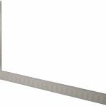 STANLEY 24" Blade Length x 16" Base Length, Buffed Finish, Steel Rafter Square 45-910
