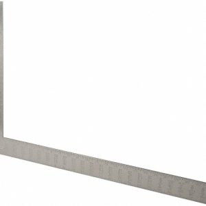 STANLEY 24" Blade Length x 16" Base Length, Buffed Finish, Steel Rafter Square 45-910