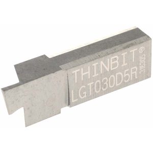 THIN BIT Grooving Insert: LGT030 Dura-Max 5000, Solid Carbide LGT030D5R
