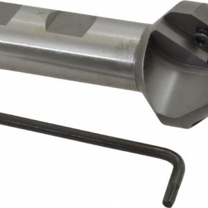 EVEREDE TOOL 41&deg; Lead Angle, 0.688" to 1.414" Cut Diam, 3/4" Shank Diam, Indexable & Chamfer End Mill 01268