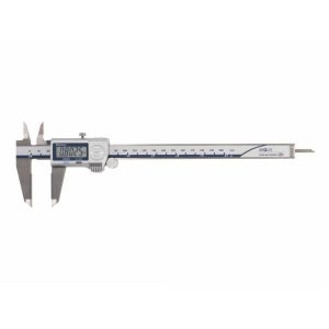 MITUTOYO Electronic Caliper: 150.00 mm, 6", 0.01 mm, 0.0005" Resolution, +/-0.02 mm, +/-0.0010" Accuracy, Stainless Steel 500-752-20