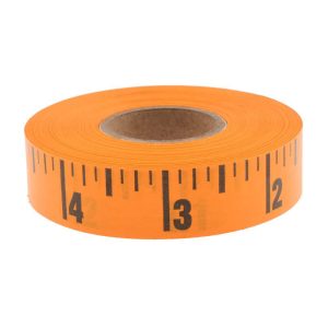 NADCO 60 Ft. Long x 5/8 Inch Wide, 1/4 Inch Graduation, Orange, Adhesive Tape Measure TABLEMEASURE