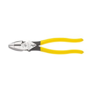 KLEIN TOOLS 9-3/8" OAL, 1-19/32" Jaw Length x 1-1/4" Jaw Width, Side Cutting Pliers D213-9NE-CR