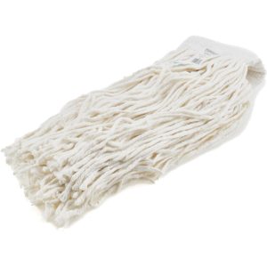 PRO-SOURCE Wet Mop Cut: Clamp Jaw, Large, White Mop, Cotton 00352039