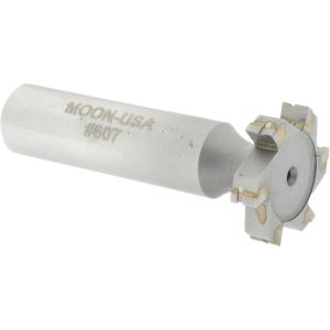 VALUE COLLECTION Woodruff Keyseat Cutter: 7/8" Cut Dia, 3/16" Cut Width, 1/2" Shank Dia, Straight Tooth TC607