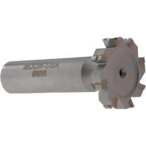 VALUE COLLECTION Woodruff Keyseat Cutter: 1" Cut Dia, 3/16" Cut Width, 1/2" Shank Dia, Straight Tooth TC608