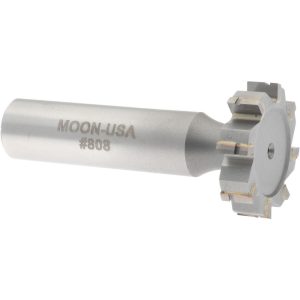 VALUE COLLECTION Woodruff Keyseat Cutter: 1" Cut Dia, 1/4" Cut Width, 1/2" Shank Dia, Straight Tooth TC808