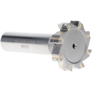 VALUE COLLECTION Woodruff Keyseat Cutter: 1-1/8" Cut Dia, 1/4" Cut Width, 1/2" Shank Dia, Straight Tooth TC809