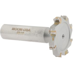 VALUE COLLECTION Woodruff Keyseat Cutter: 1-1/4" Cut Dia, 3/16" Cut Width, 1/2" Shank Dia, Straight Tooth TC610