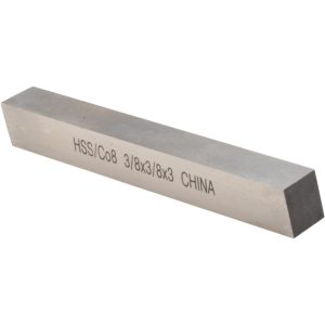 VALUE COLLECTION Tool Bit Blank: 3/8" Wide, 3/8" High, 3" OAL, M42 Cobalt, Square 460-6067