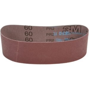 3M Abrasive Belt: 4" Wide, 36" Long, 80 Grit, Aluminum Oxide 7010516112