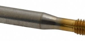 BALAX Thread Forming Tap: M6x1 Metric, 4H Class of Fit, Bottoming Chamfer, High-Speed Steel, Titanium Nitride Finish 18345-01T