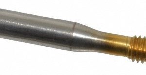 BALAX Thread Forming Tap: M6x1 Metric, 6H Class of Fit, Bottoming Chamfer, High-Speed Steel, Titanium Nitride Finish 18349-01T