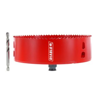 FREUD Hole Saw: 6-3/8" Saw Dia, 2-3/8" Cut Depth DHS6375RL