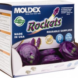 MOLDEX Earplug: 27dB, Flanged, Push-In Stem, Corded 6405