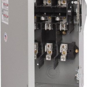 EATON CUTLER-HAMMER Safety Switch: NEMA 1, 60 Amp, 240VAC, Fused DG322NGB