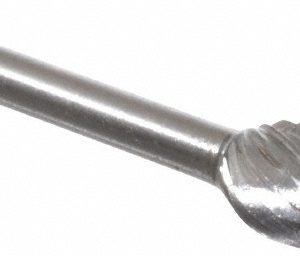 HTC TOOL & CUTTER CO. Abrasive Burr: 1/4" Cut Dia, Flame, Single Cut H4