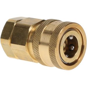 PARKER Hydraulic Hose Valve Fitting: 1/4", 2,250 psi BVHC4-4F