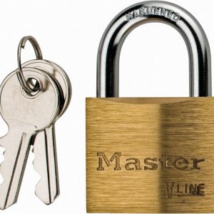 MASTER LOCK Padlock: Brass, Keyed Different, 1-1/2" Wide 4140