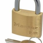 MASTER LOCK Padlock: Brass, Keyed Alike, 1-1/2" Wide 4140KA-3231