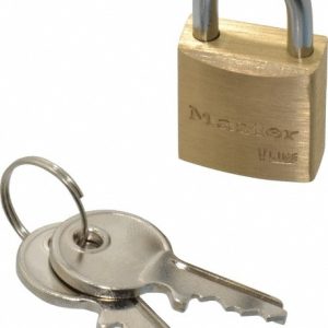 MASTER LOCK Padlock: Brass, Keyed Alike, 3/4" Wide 4120KA-213