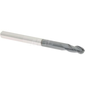 ACCUPRO Ball End Mill: 0.125" Dia, 0.25" LOC, 3 Flute, Solid Carbide 00476846
