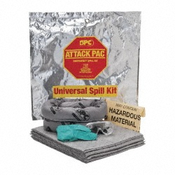 BRADY SPC SORBENTS 7 Gal Capacity Universal Spill Kit SKA-ATK