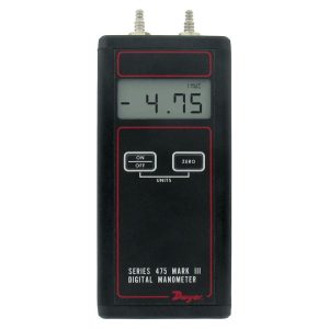 DWYER 11 Max psi, 0.5% Accuracy, Handheld Digital Manometer 475-1-FM