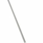 RUBBERMAID 10.5" Angle Broom, Metal Handle, Flagged Polypropylene Fill, Gray FG638500GRAY
