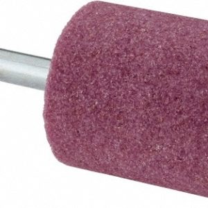 GRIER ABRASIVES Mounted Point: 1-1/2" Thick, 1/4" Shank Dia, W231, 60 Grit, Medium W231-P-26360