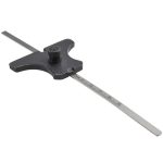 VALUE COLLECTION 0 to 6 Inch Rule Measurement Range, 15 to 45&deg; Angle Measurement Range, Steel Depth and Angle Gage DG/6