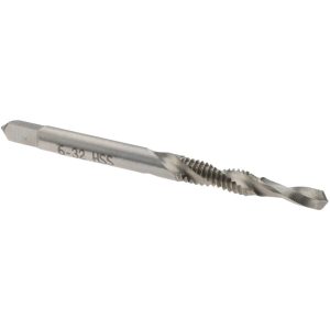VALUE COLLECTION Combination Drill Tap: #6-32, H3, 2 Flutes, High Speed Steel X789 6-32