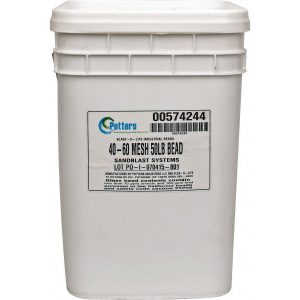 POTTERS INDUSTRIES, LLC Abrasive Blasting Media: Coarse Grade, Smooth, Glass Bead 601846