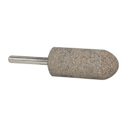 GRIER ABRASIVES Mounted Point: 2" Thick, 1/4" Shank Dia, A11, 36 Grit, Very Coarse A11-B-20287