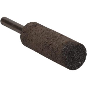 GRIER ABRASIVES Mounted Point: 2" Thick, 1/4" Shank Dia, W208, 36 Grit, Very Coarse W208-B-20302