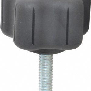 GIBRALTAR Lobed Knob: 1.52" Head Dia, 5 Points, Thermoplastic Elastomer, Black 5B40B924A8Z001G