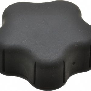 GIBRALTAR Lobed Knob: 2.26" Head Dia, 5 Points, Thermoplastic Elastomer, Black 5B60A207A8Z002G