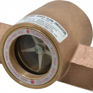 DWYER 1/2 Inch, Bronze Body Sight Flow Indicator SFI-300-1/2