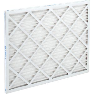 PRO-SOURCE Pleated Air Filter: Wire-Backed Pleated, MERV 10, Synthetic, 55% Efficient, 20" High, 25" Wide, 1" Deep PRO10448