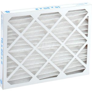 PRO-SOURCE Pleated Air Filter: Wire-Backed Pleated, MERV 10, Synthetic, 55% Efficient, 16" High, 20" Wide, 2" Deep PRO10456