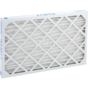 PRO-SOURCE Pleated Air Filter: Wire-Backed Pleated, MERV 10, Synthetic, 55% Efficient, 16" High, 25" Wide, 2" Deep PRO10458