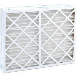 PRO-SOURCE Pleated Air Filter: Wire-Backed Pleated, MERV 10, Synthetic, 55% Efficient, 20" High, 25" Wide, 4" Deep PRO10471