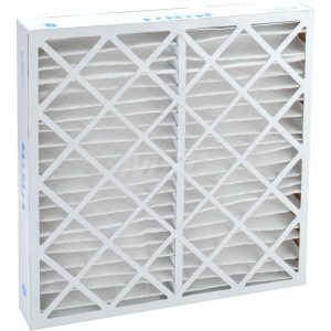 PRO-SOURCE Pleated Air Filter: Wire-Backed Pleated, MERV 10, Synthetic, 55% Efficient, 24" High, 24" Wide, 4" Deep PRO10472