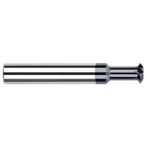 HARVEY TOOL Double Angle Milling Cutter: 90 &deg;, 1/16" Cut Dia, 1/32" Cut Width, 1/8" Shank Dia, Solid Carbide 19162-C3