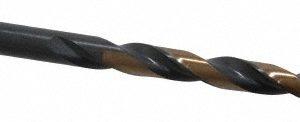 TRIUMPH TWIST DRILL Jobber Length Drill Bit: #5, 135 &deg;, High Speed Steel 012605