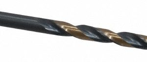 TRIUMPH TWIST DRILL Jobber Length Drill Bit: #18, 135 &deg;, High Speed Steel 012618