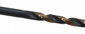 TRIUMPH TWIST DRILL Jobber Length Drill Bit: #23, 135 &deg;, High Speed Steel 012623